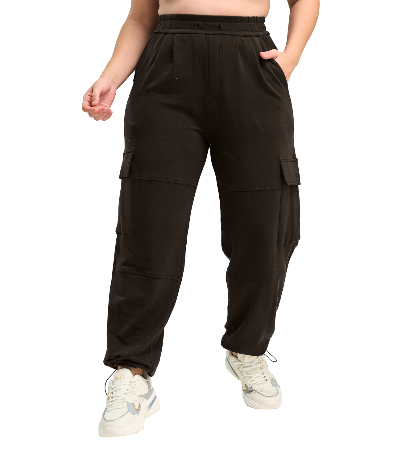 Modal Fleece Cargo Trousers - Marvel
