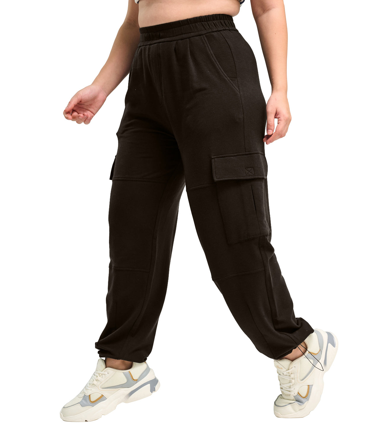 Modal Fleece Cargo Trousers - Marvel