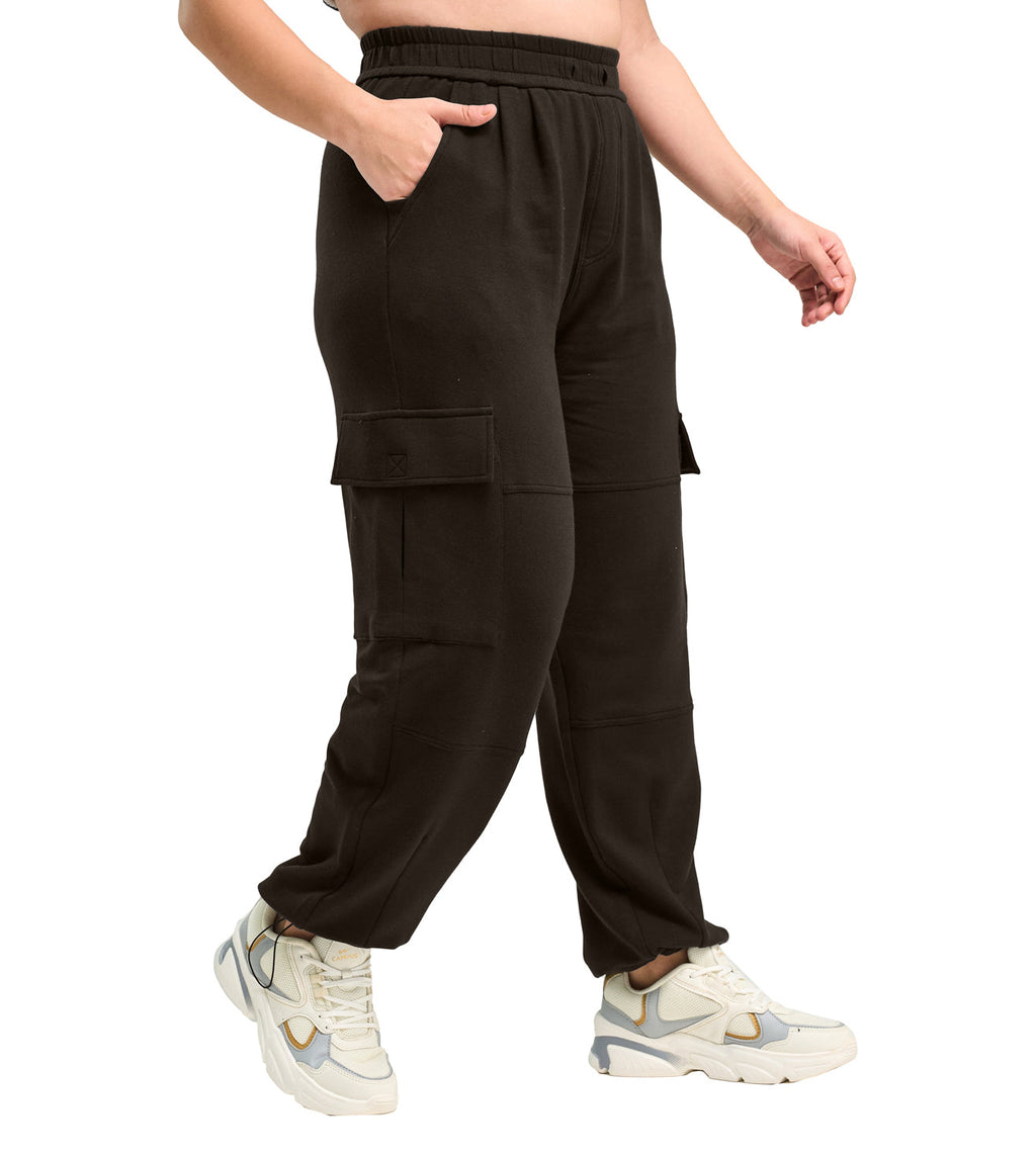 Modal Fleece Cargo Trousers - Marvel