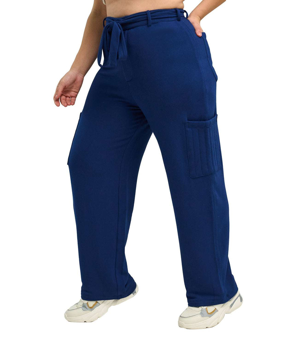 Modal Fleece Paperbag Trousers - Marvel