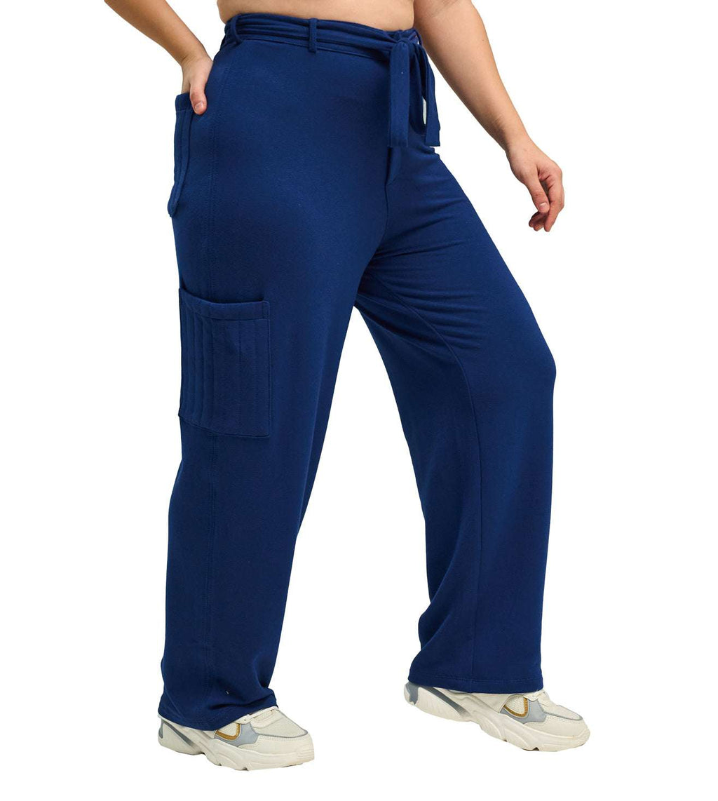 Modal Fleece Paperbag Trousers - Marvel