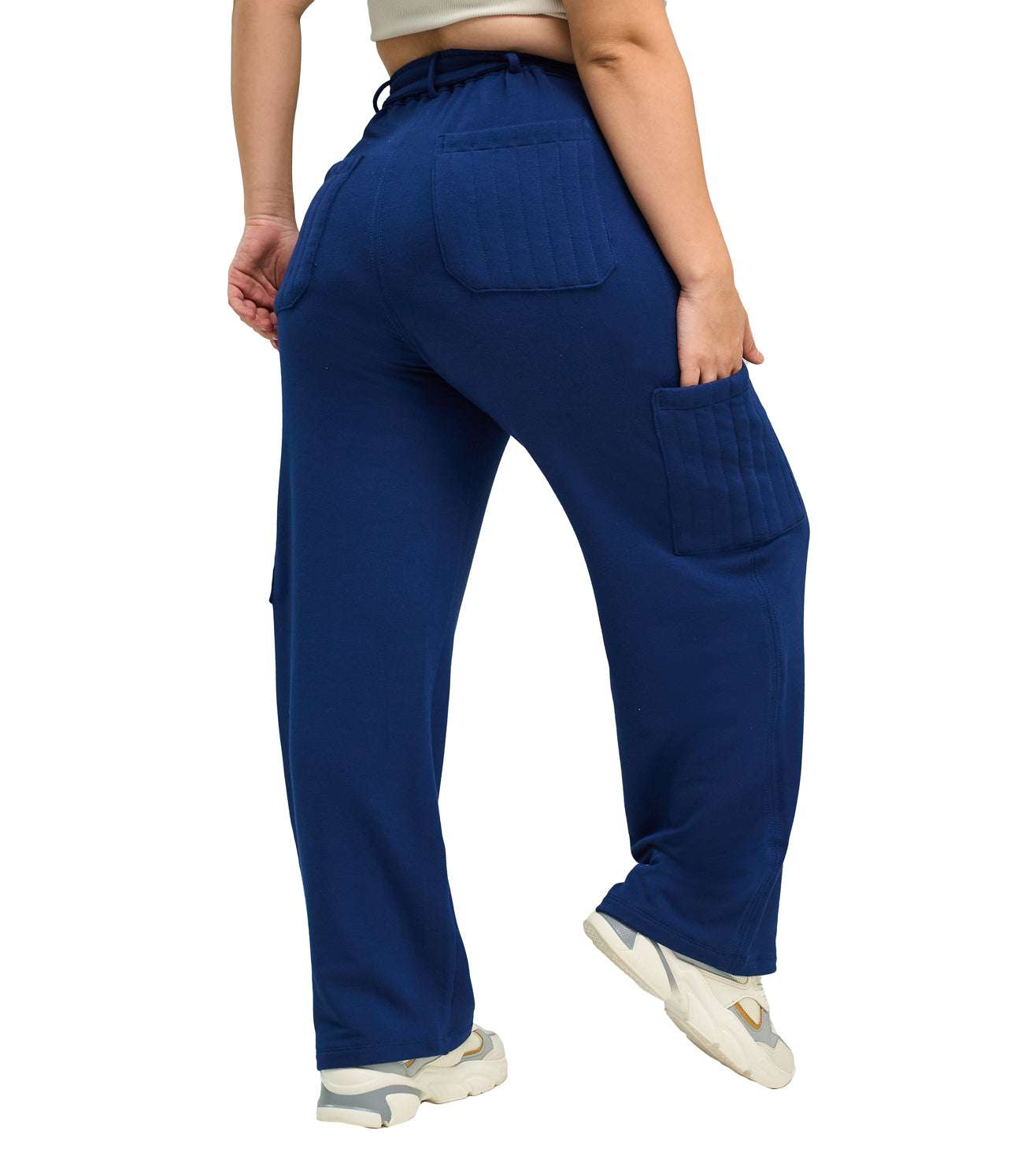 Modal Fleece Paperbag Trousers - Marvel