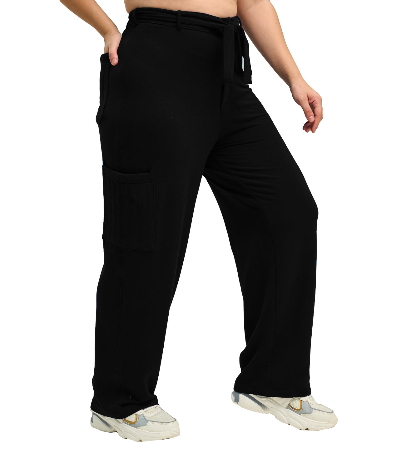 Modal Fleece Paperbag Trousers - Marvel