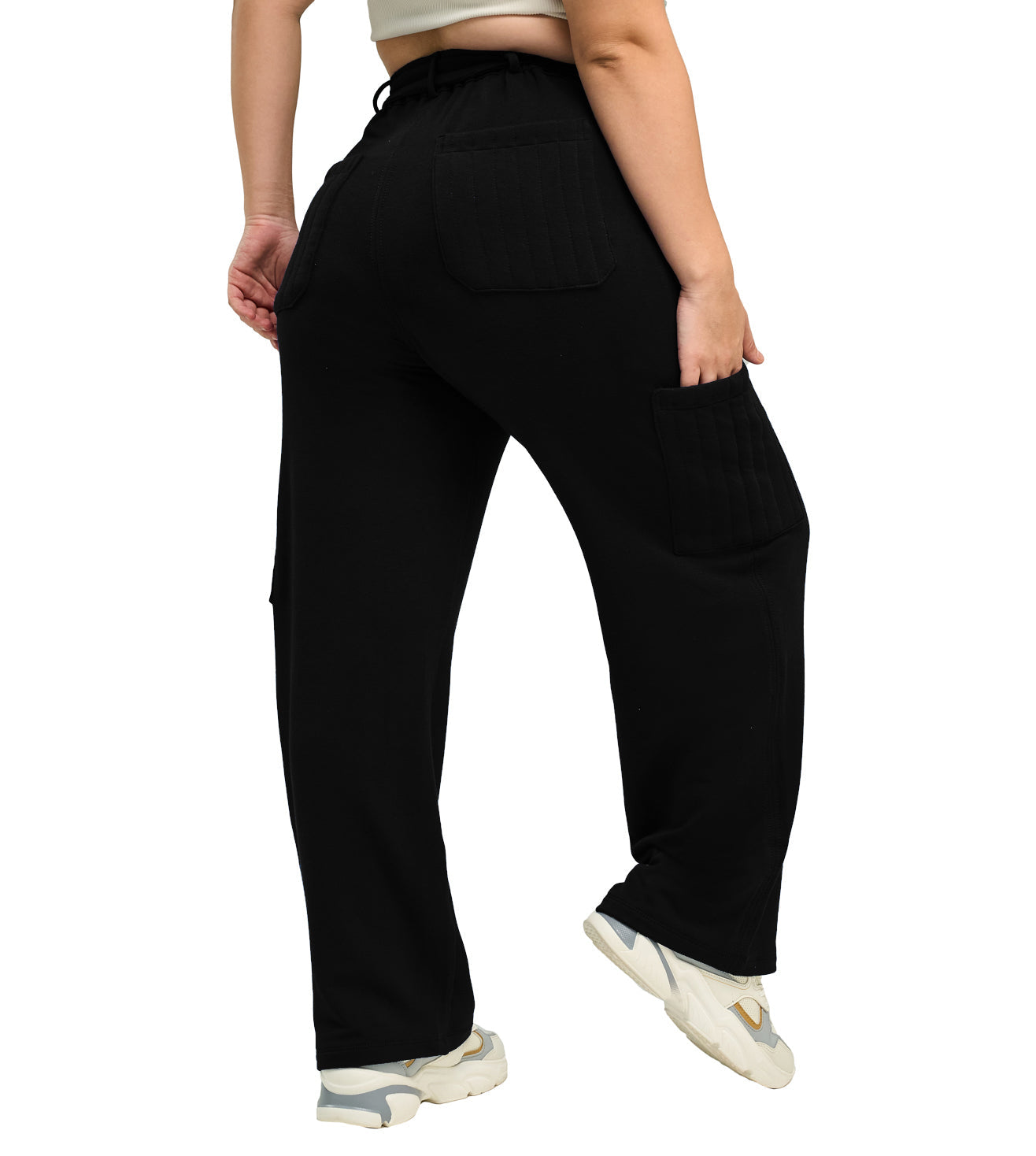 Modal Fleece Paperbag Trousers - Marvel