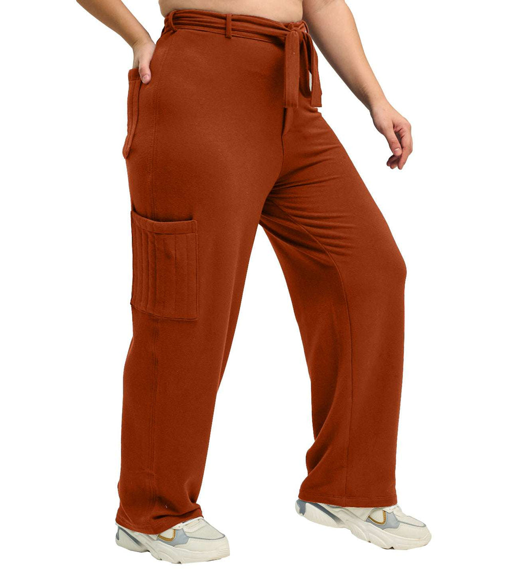 Modal Fleece Paperbag Trousers - Marvel