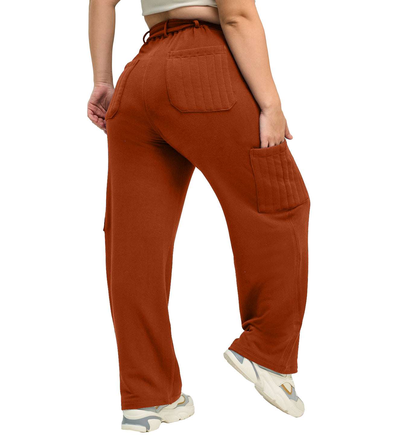 Modal Fleece Paperbag Trousers - Marvel