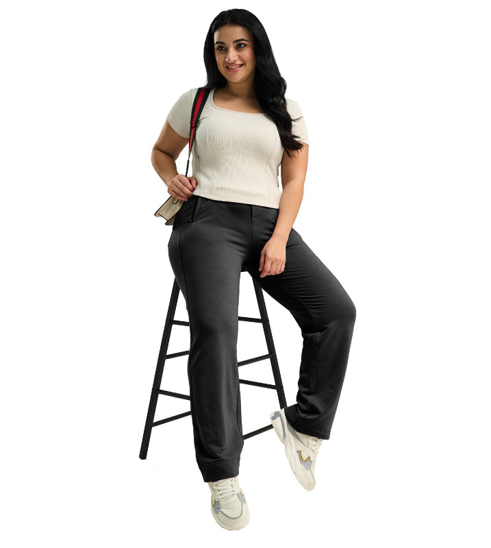 Modal Fleece Straight Fit Smart Casual Track Pants - Marvel