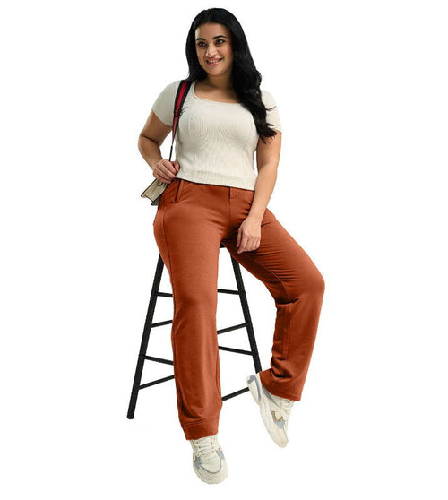 Modal Fleece Straight Fit Smart Casual Track Pants - Marvel