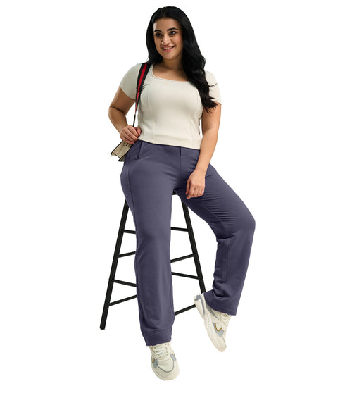 Modal Fleece Straight Fit Smart Casual Track Pants - Marvel