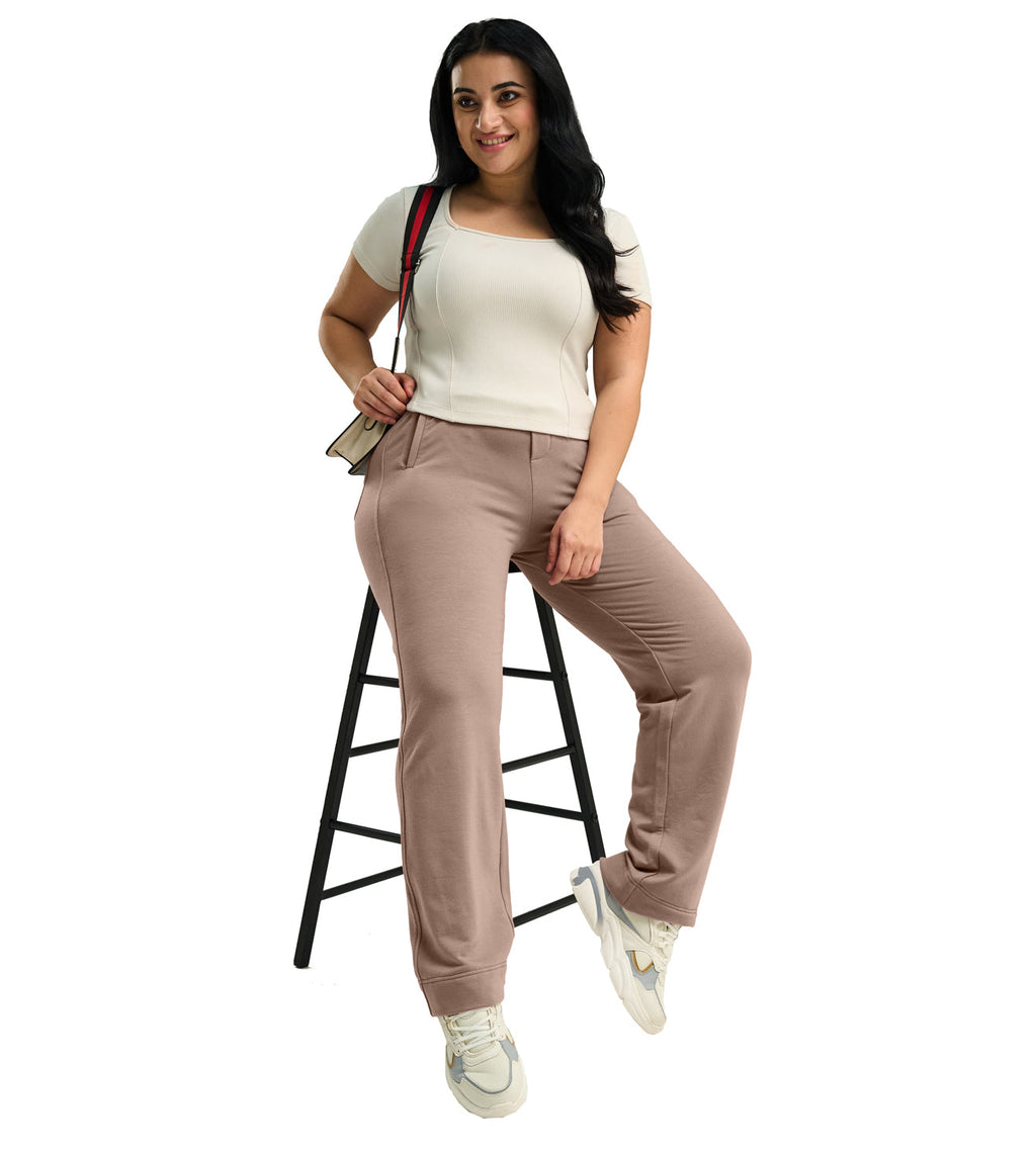 Modal Fleece Straight Fit Smart Casual Track Pants - Marvel