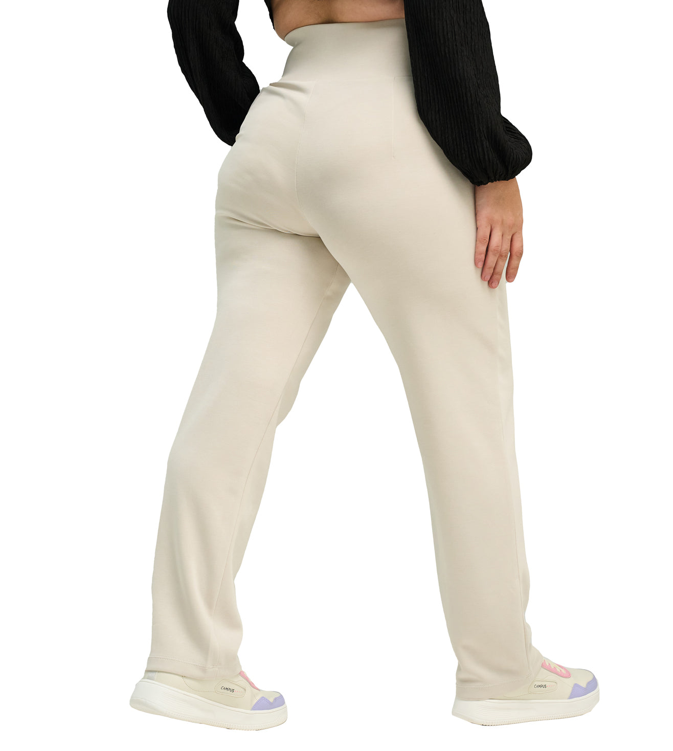 Modal High Waisted Smart Casual Pants - Marvel
