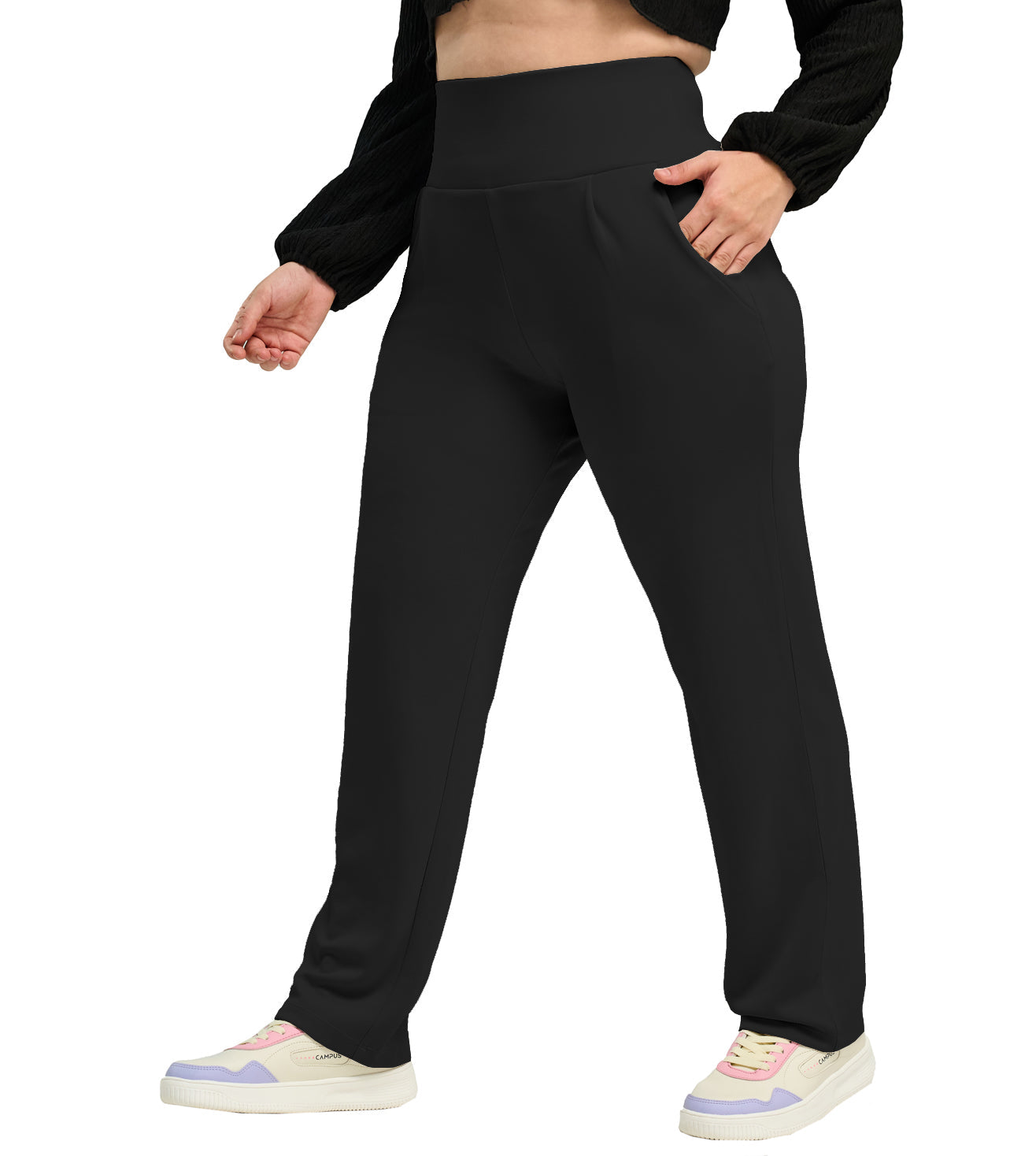 Modal High Waisted Smart Casual Pants - Marvel