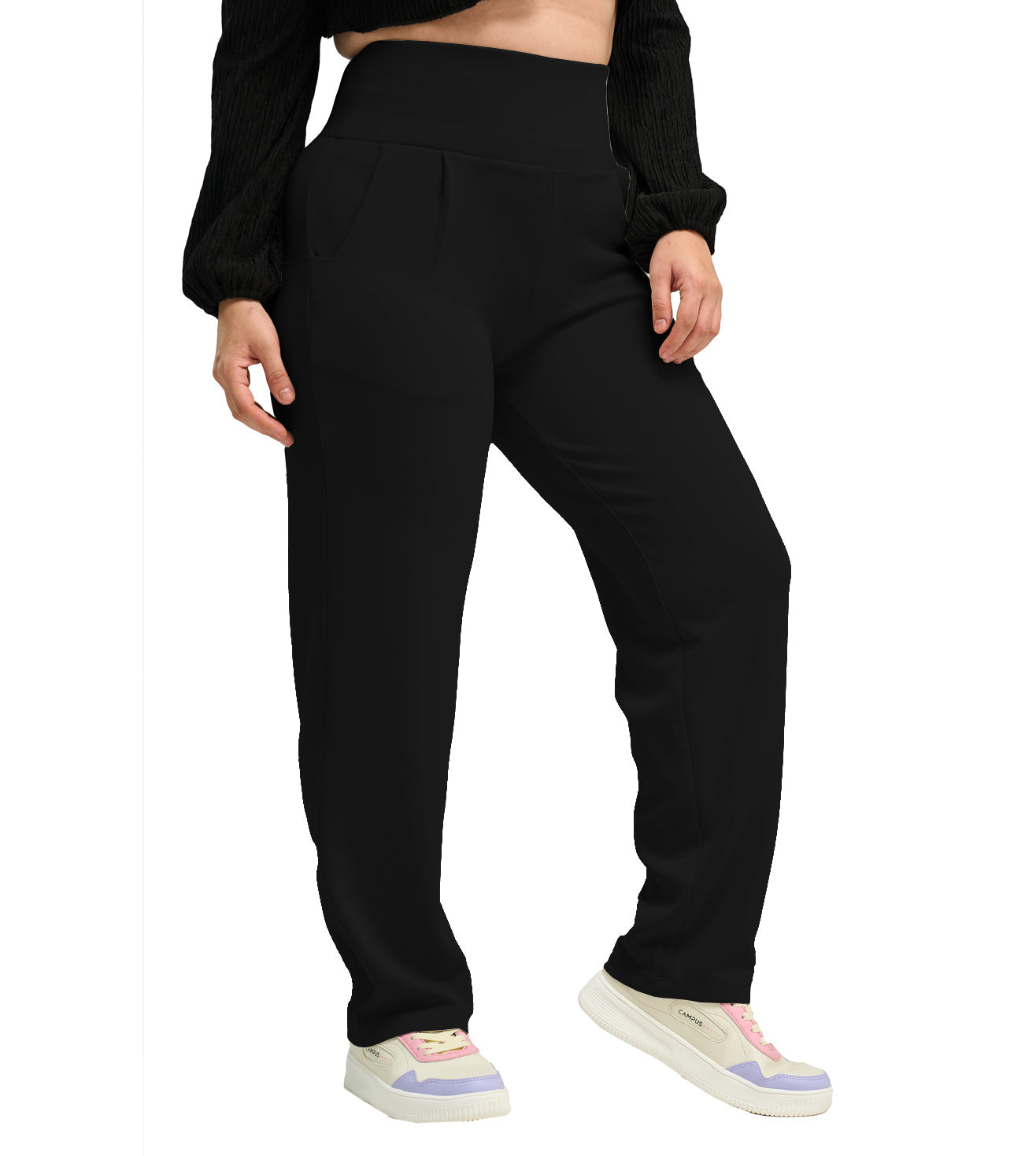 Modal High Waisted Smart Casual Pants - Marvel