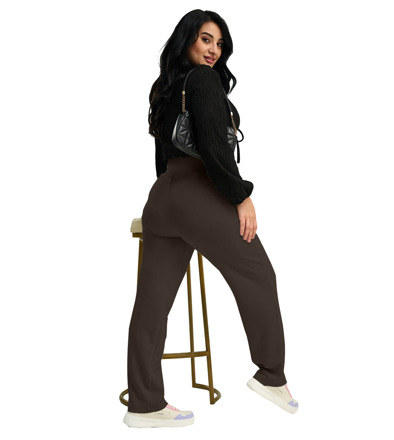 Modal High Waisted Smart Casual Pants - Marvel