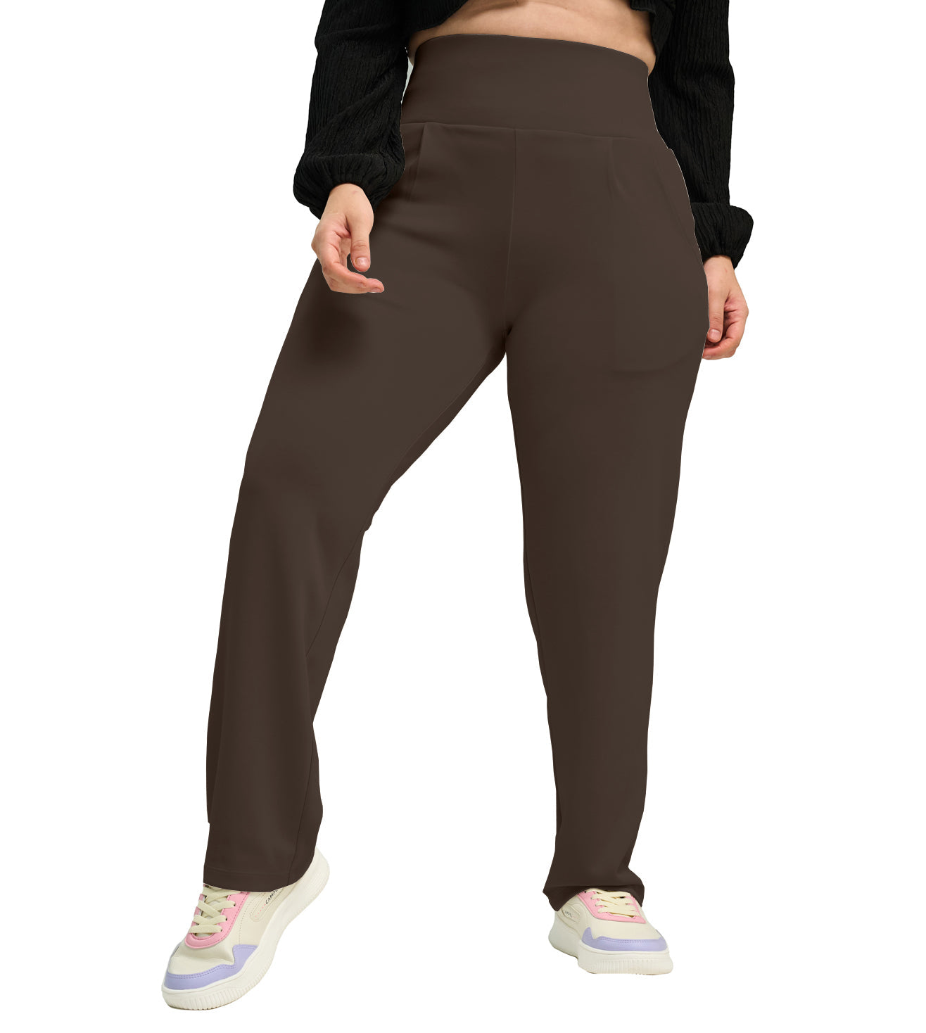 Modal High Waisted Smart Casual Pants - Marvel