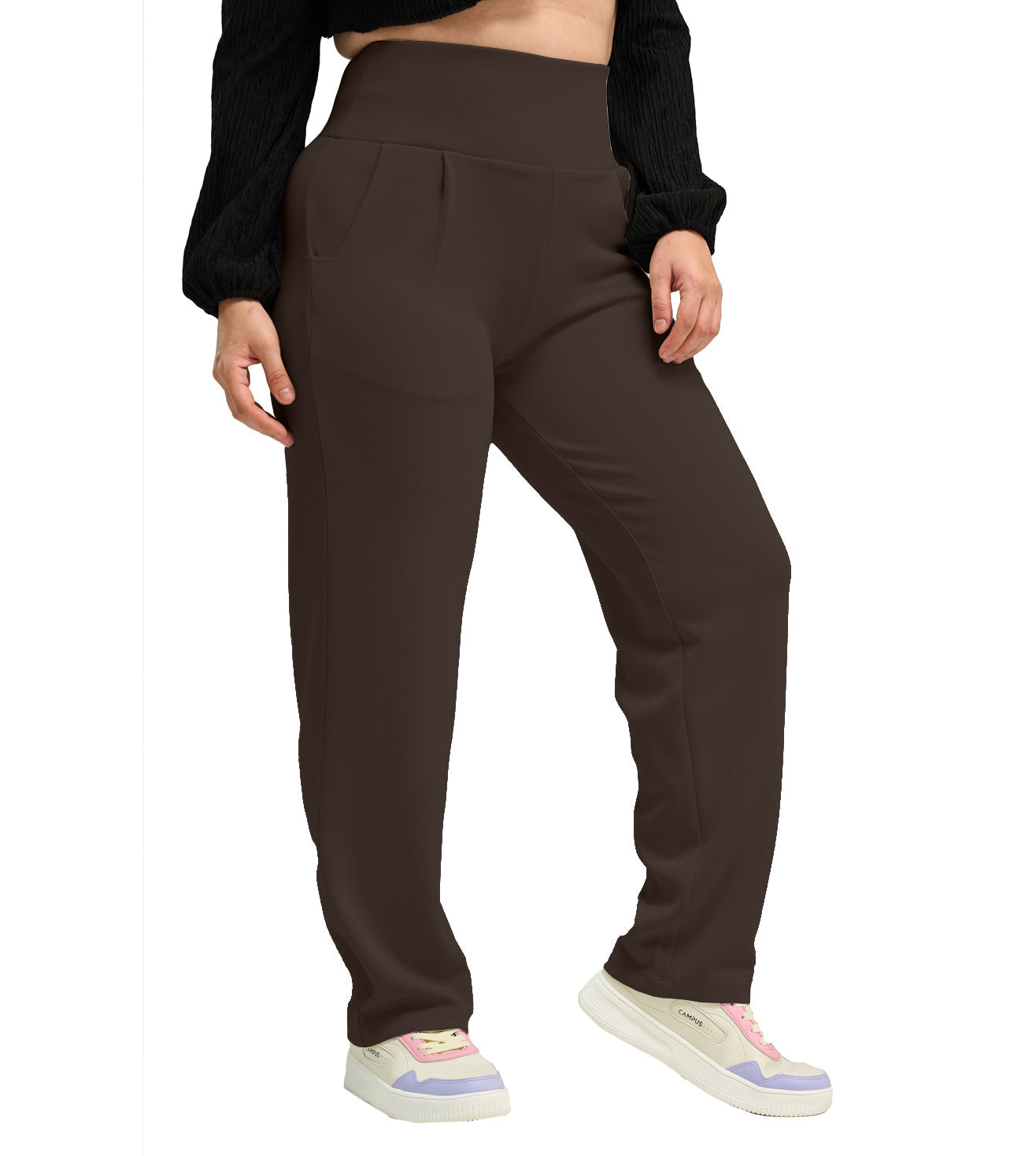 Modal High Waisted Smart Casual Pants - Marvel
