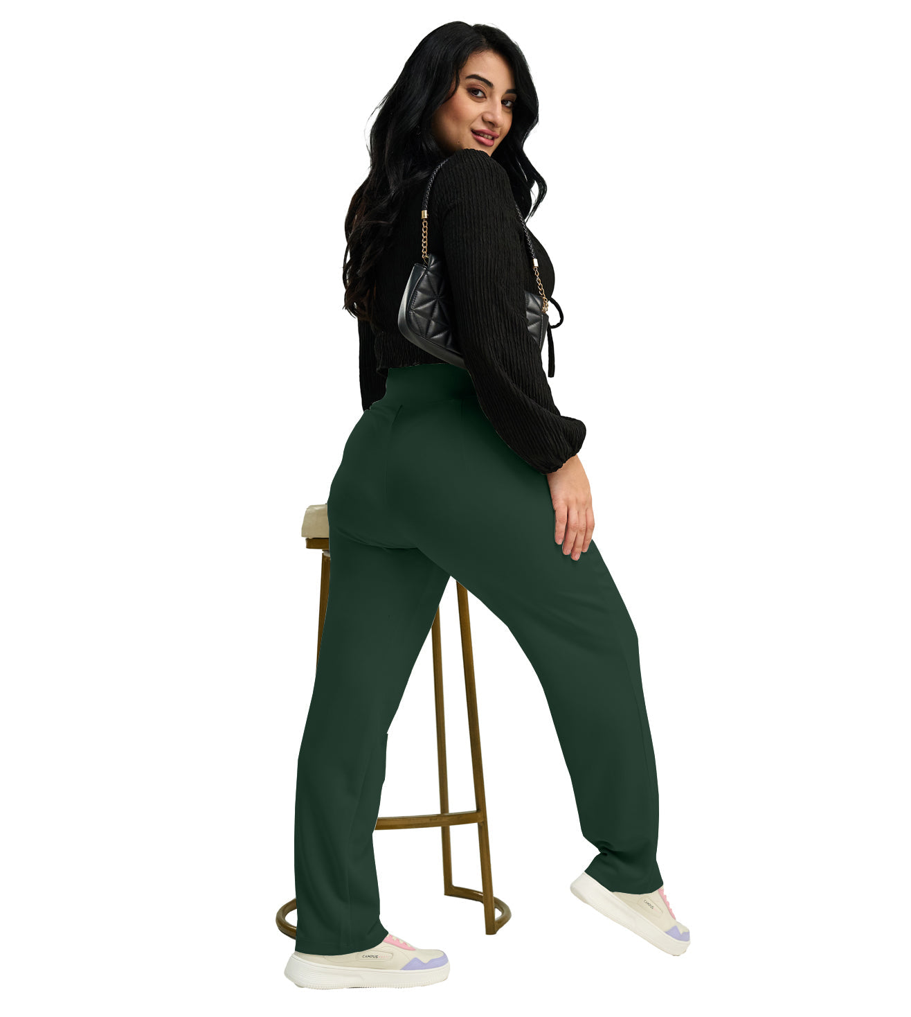 Modal High Waisted Smart Casual Pants - Marvel