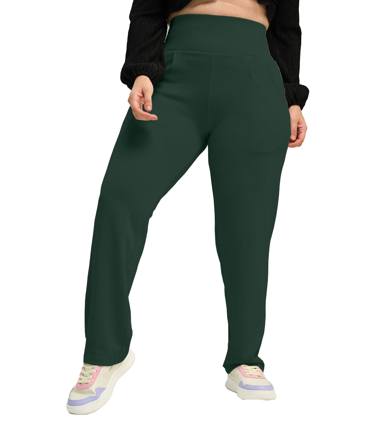 Modal High Waisted Smart Casual Pants - Marvel