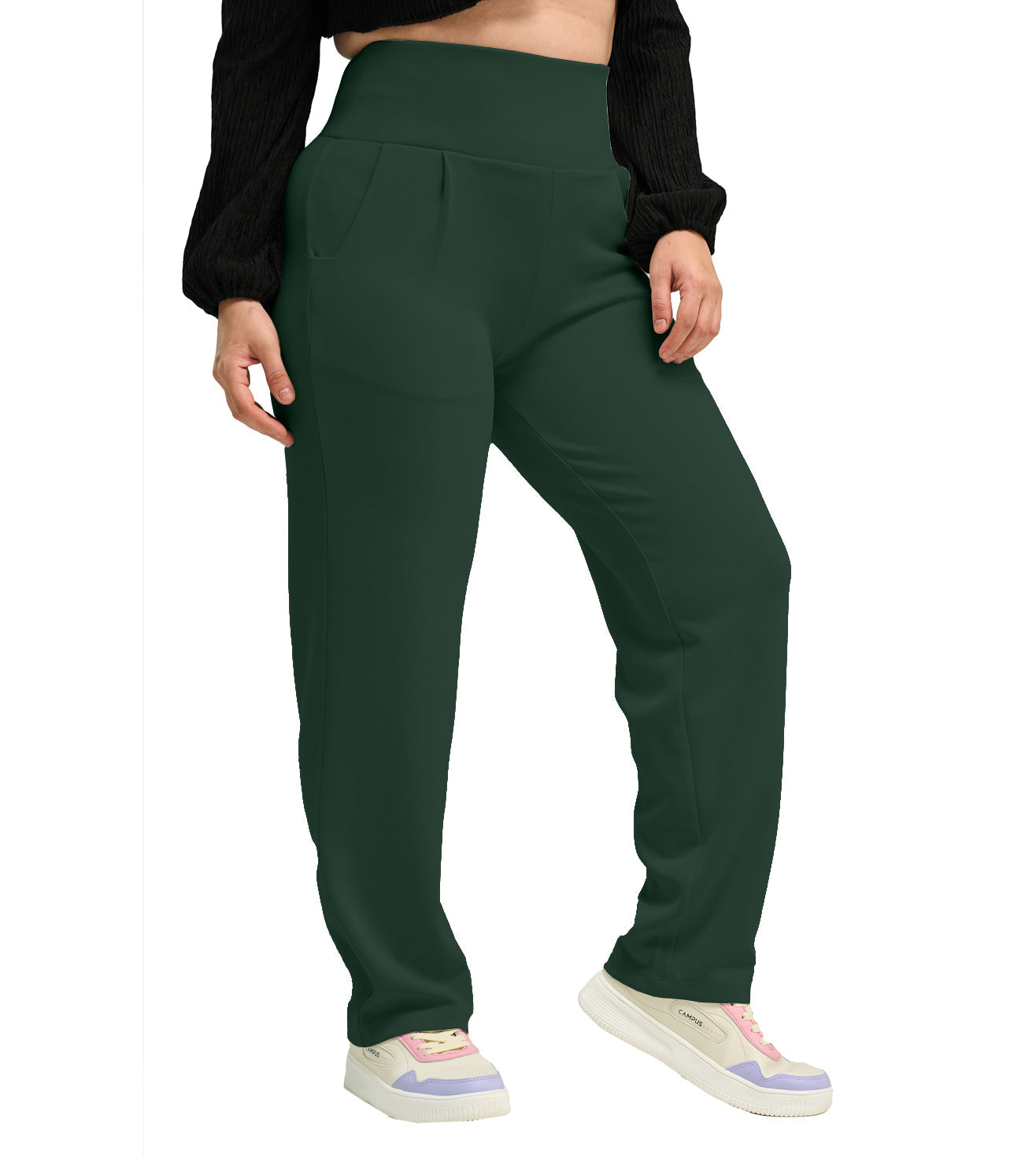 Modal High Waisted Smart Casual Pants - Marvel