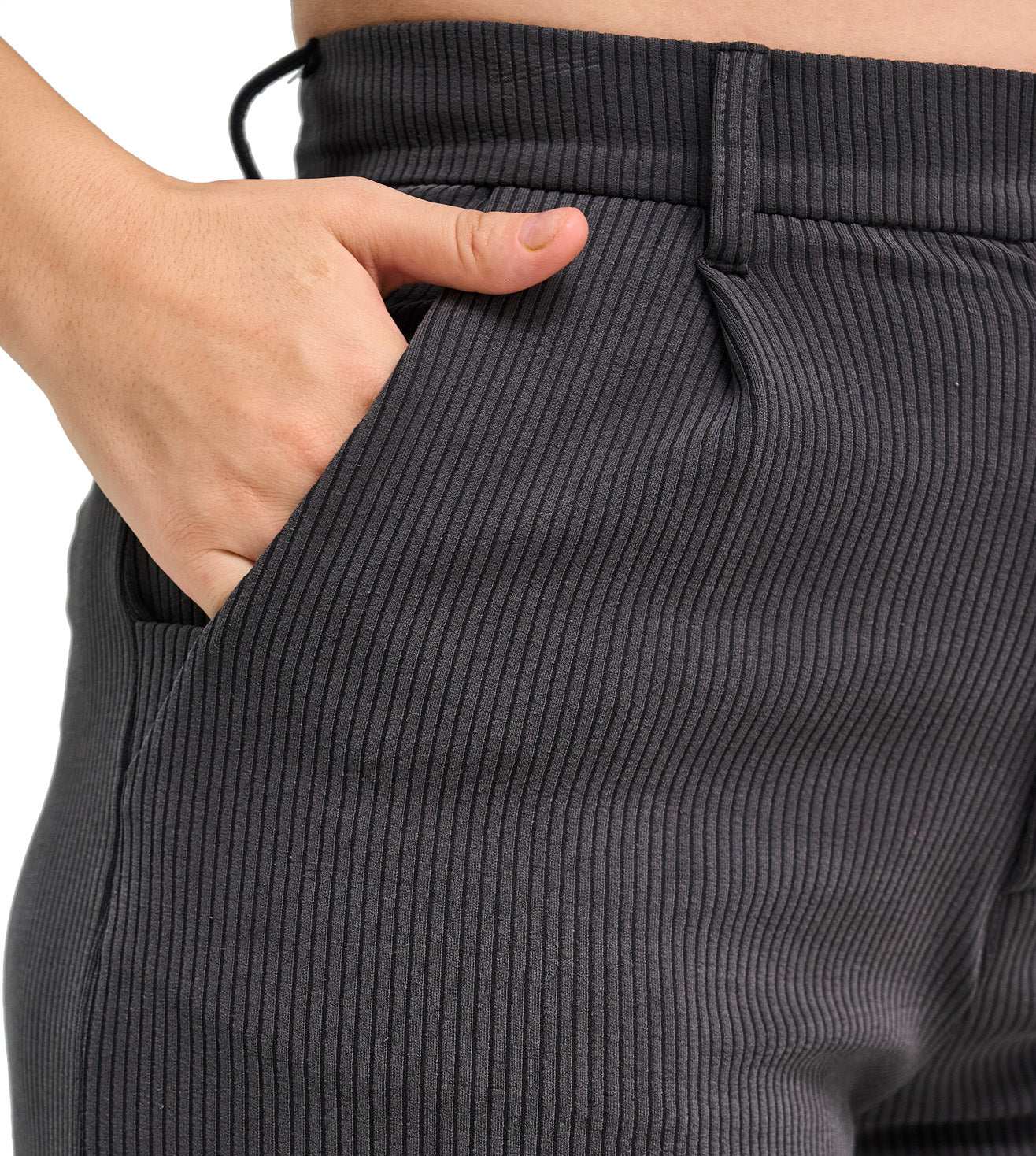 Modal Ribbed Formal Trousers - Marvel