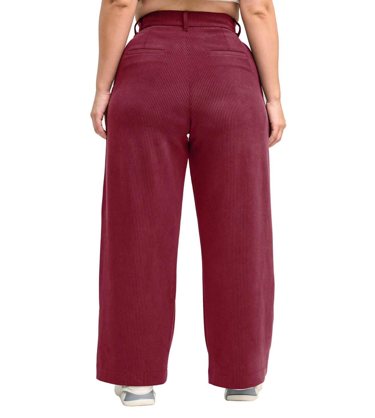 Modal Ribbed Formal Trousers - Marvel