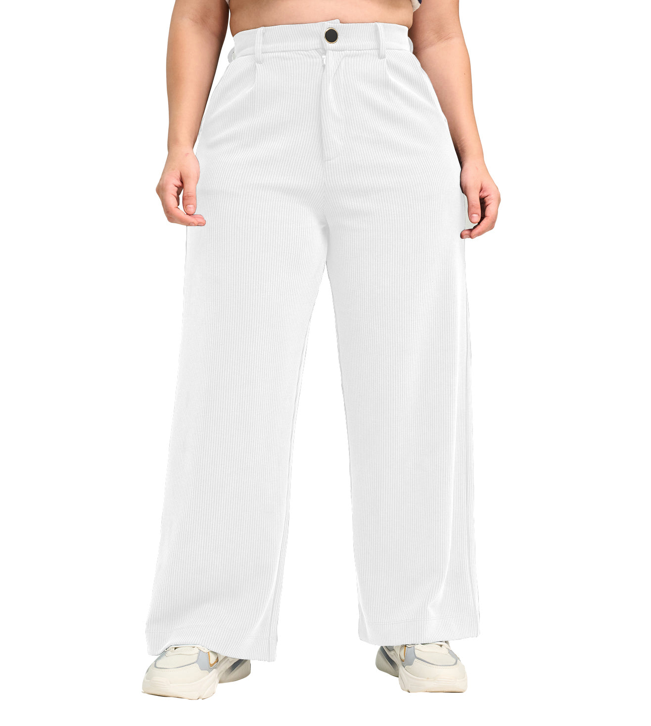 Modal Ribbed Formal Trousers - Marvel