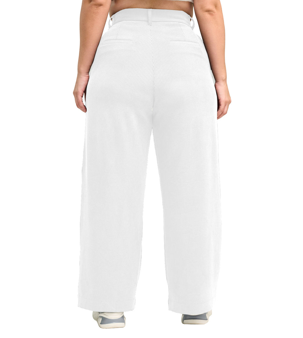Modal Ribbed Formal Trousers - Marvel