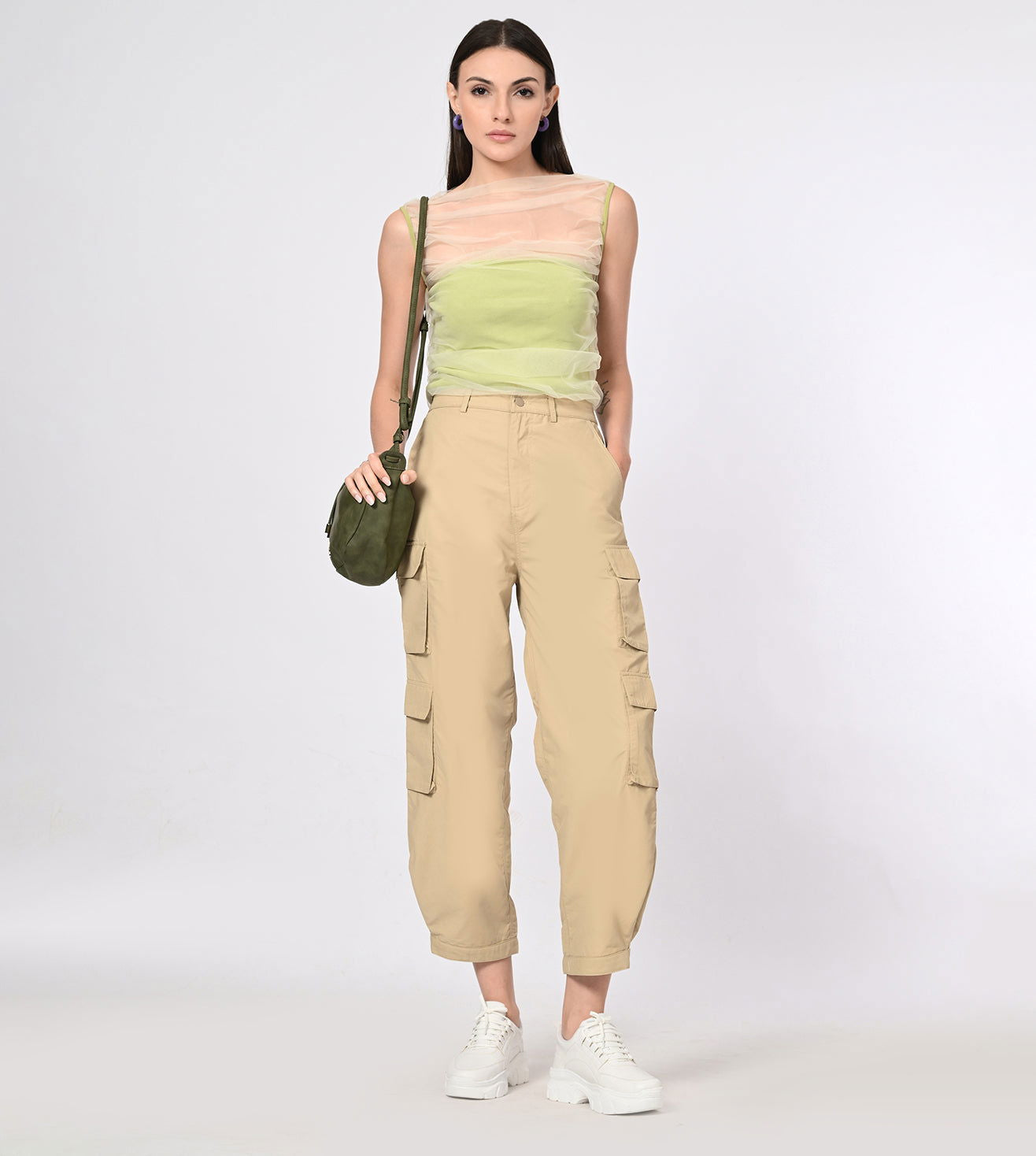 Nylon Blend Cargo Pants - Marvel