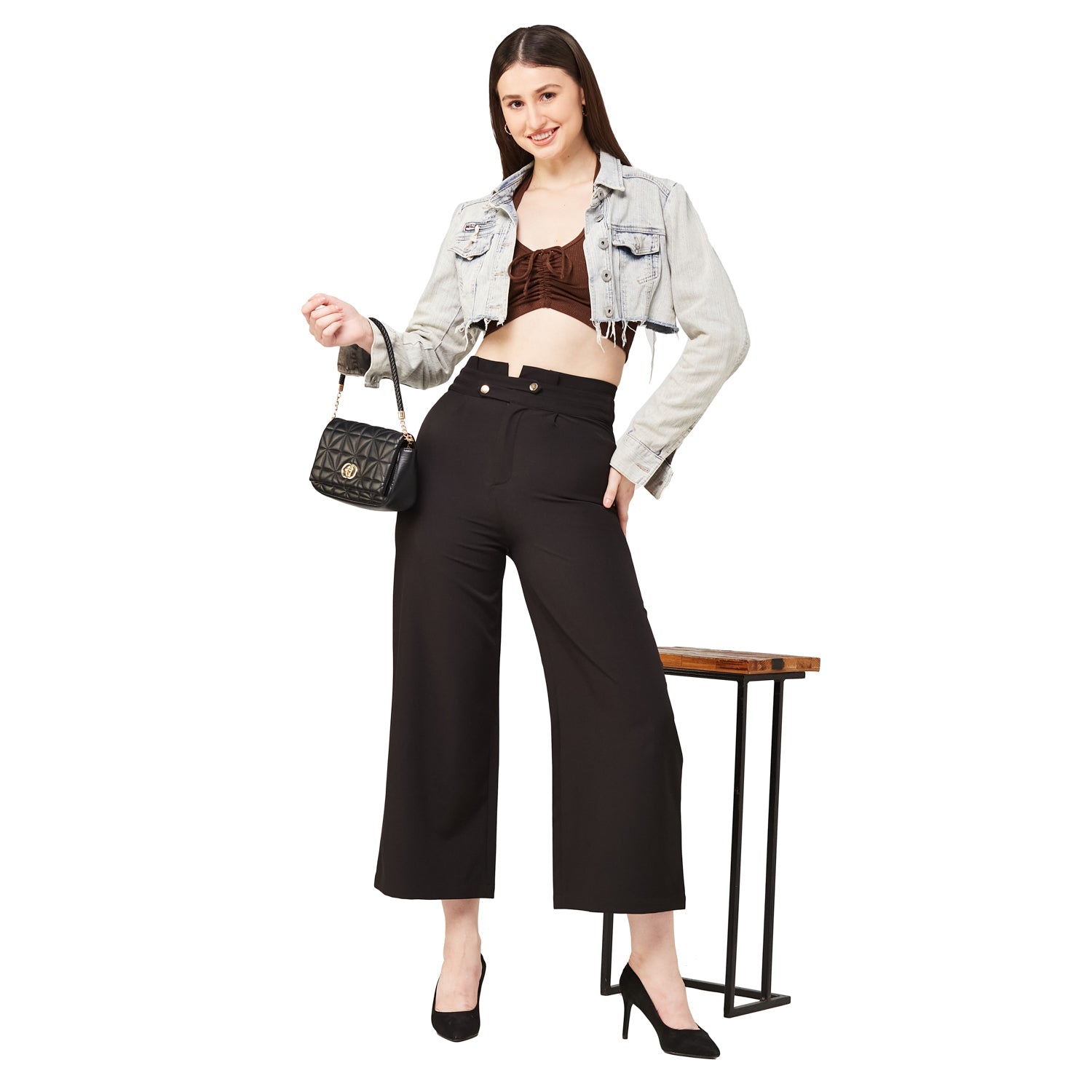 Polyester Spandex Formal Comfort Culottes - Marvel