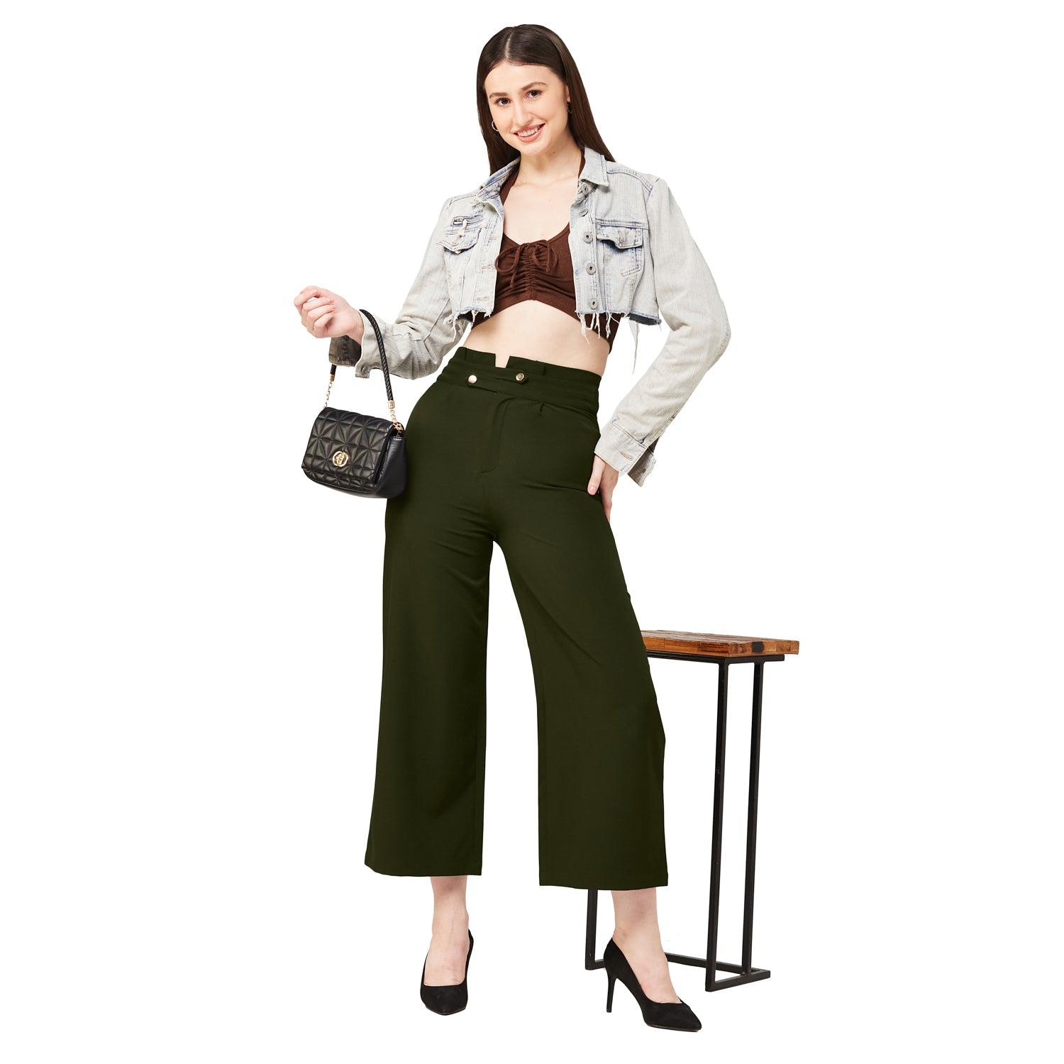 Polyester Spandex Formal Comfort Culottes - Marvel