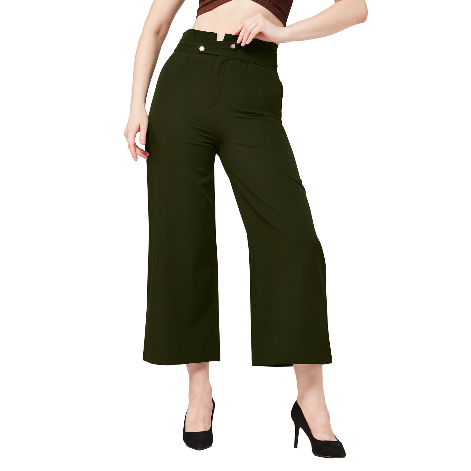 Polyester Spandex Formal Comfort Culottes - Marvel