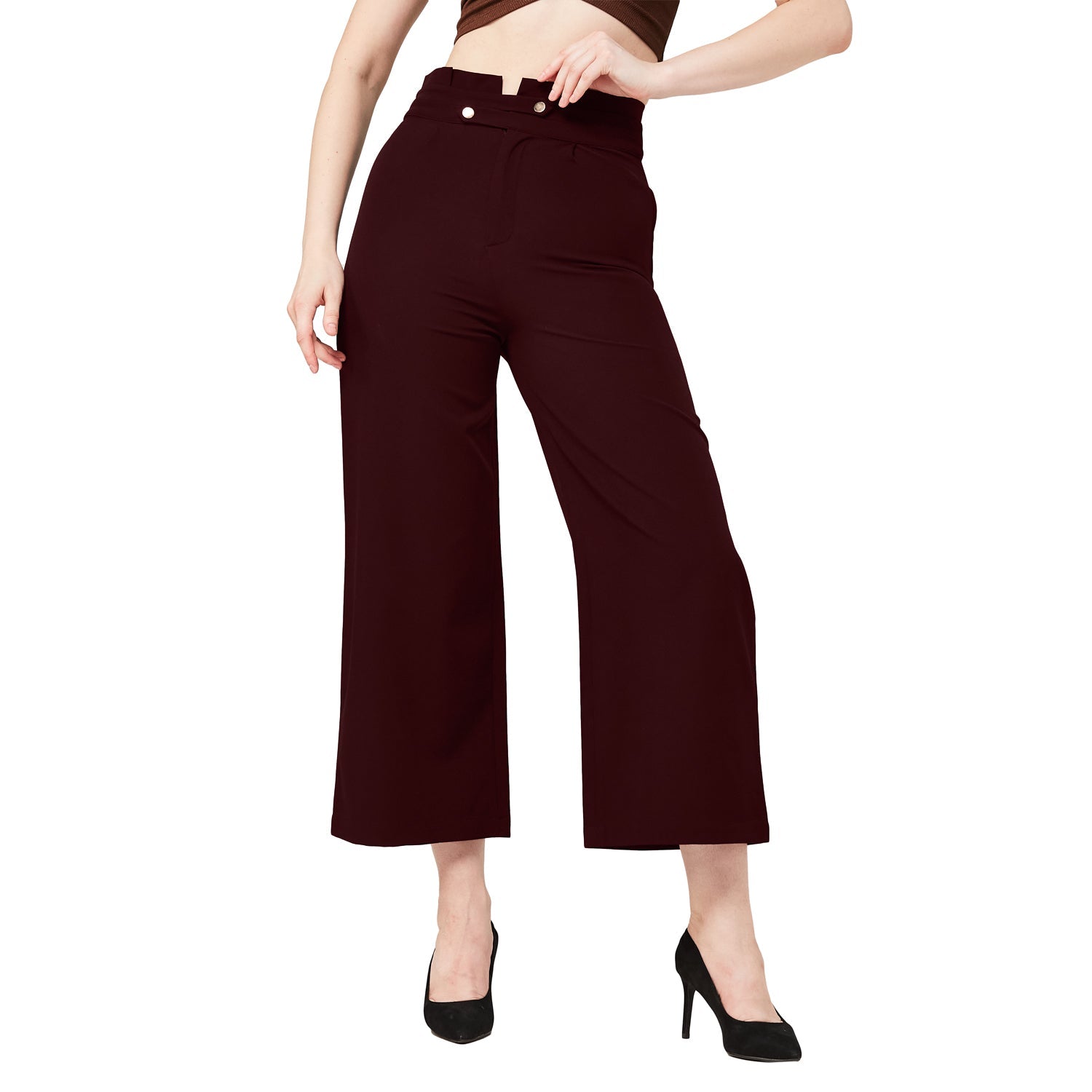 Polyester Spandex Formal Comfort Culottes - Marvel