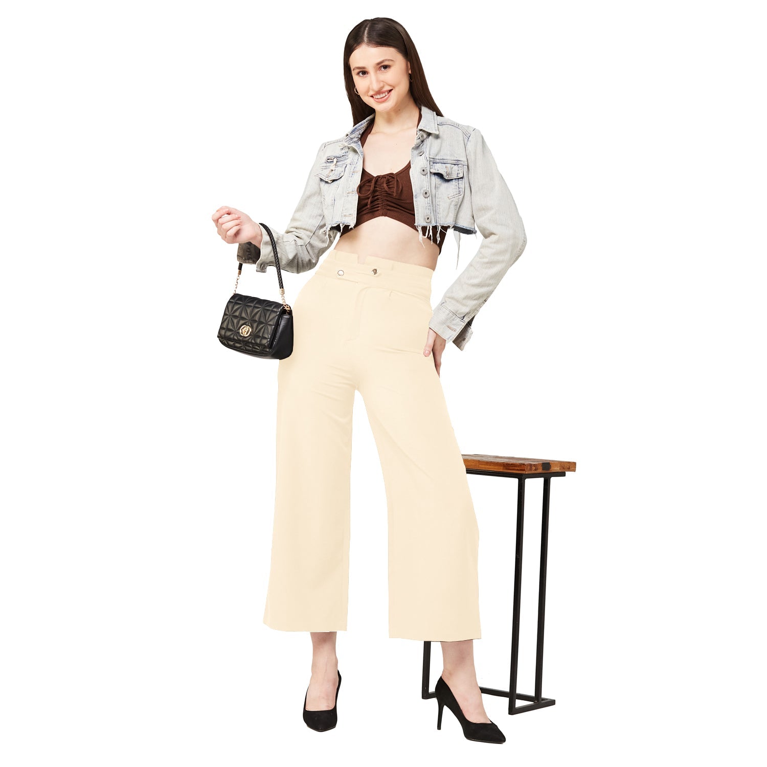 Polyester Spandex Formal Comfort Culottes - Marvel