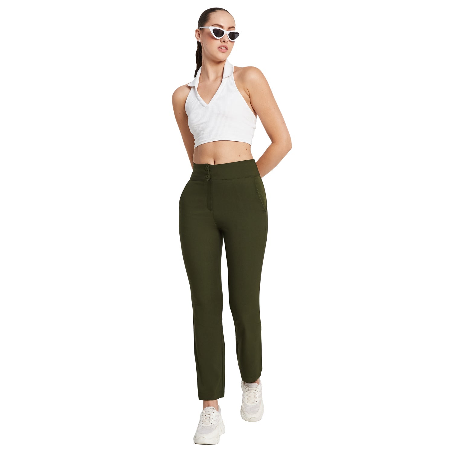 Polyester Spandex Smart Trousers - Marvel