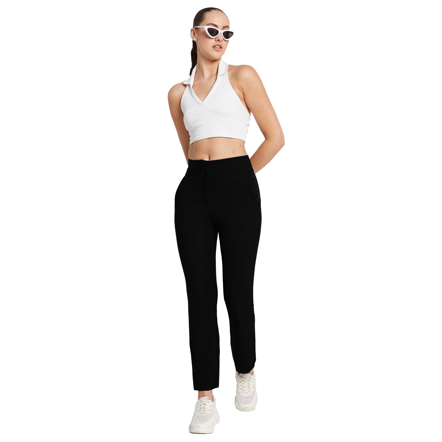 Polyester Spandex Smart Trousers - Marvel