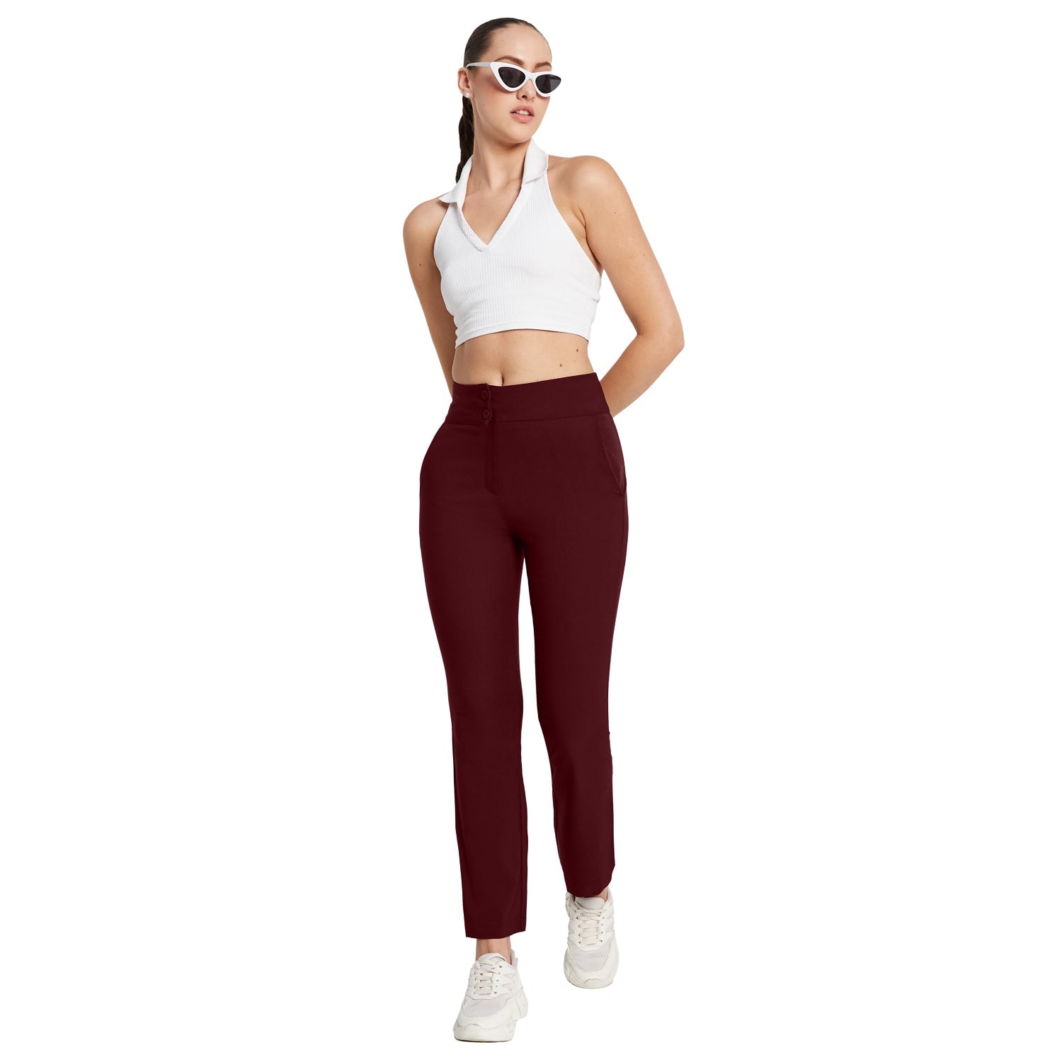 Polyester Spandex Smart Trousers - Marvel