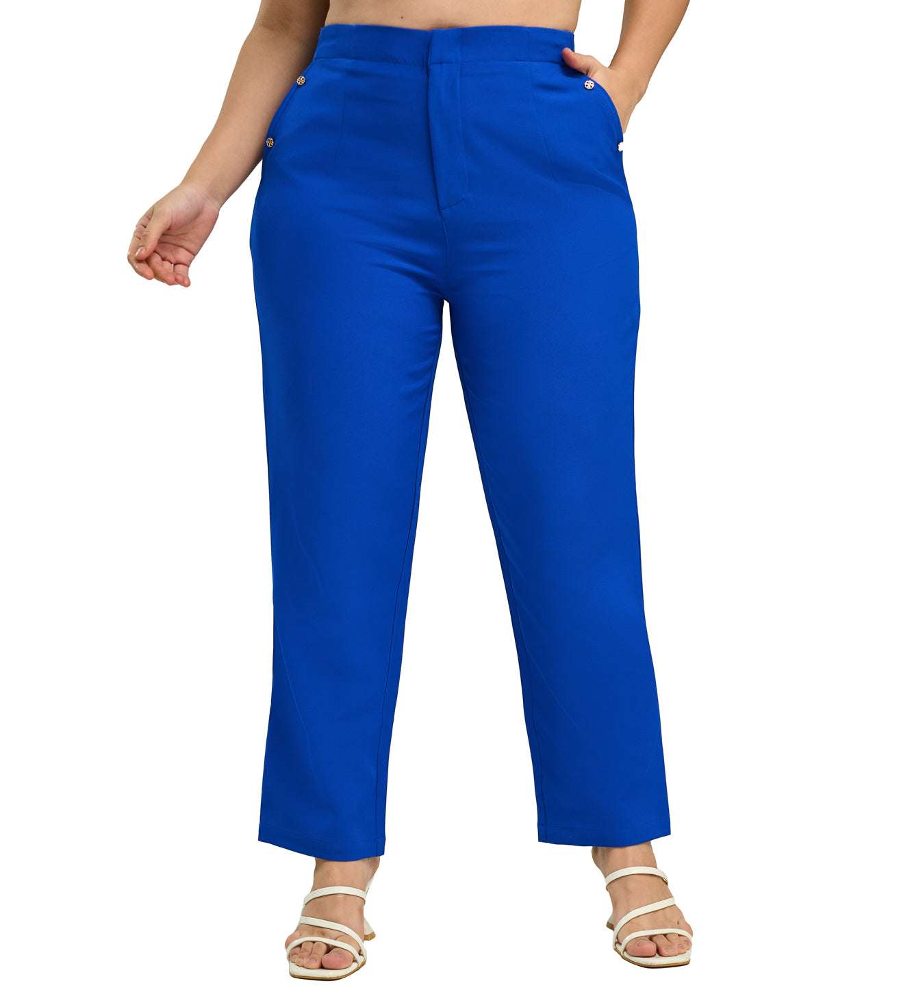 Polyester Spandex Smart Trousers - Marvel