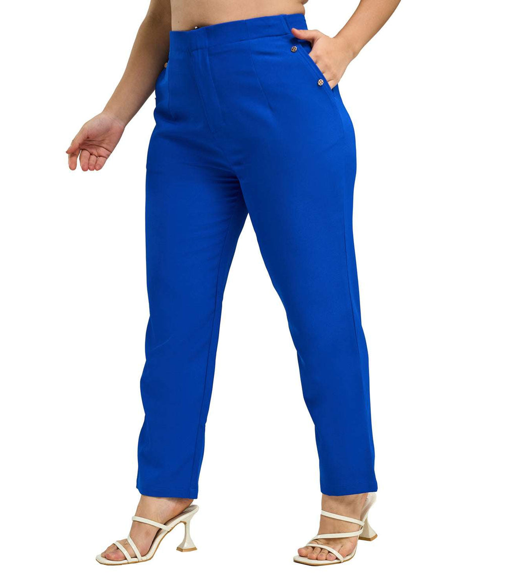 Polyester Spandex Smart Trousers - Marvel