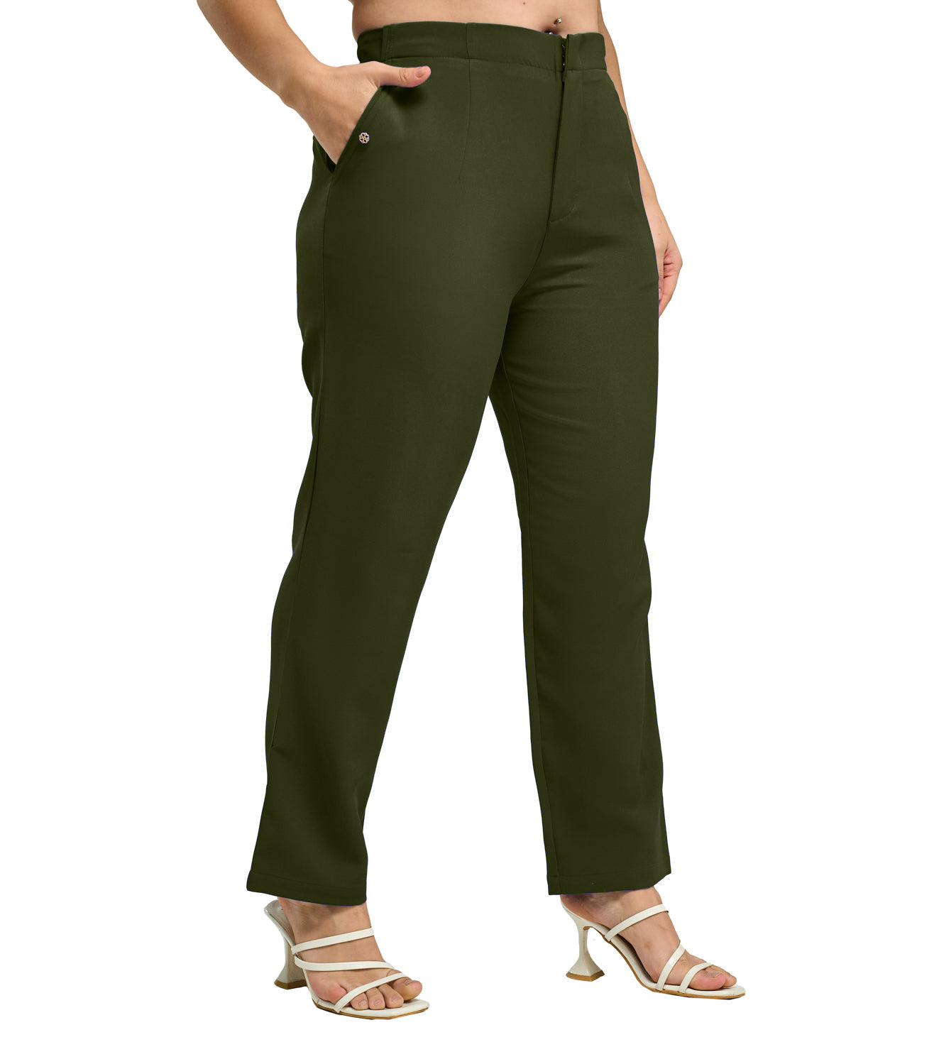 Polyester Spandex Smart Trousers - Marvel