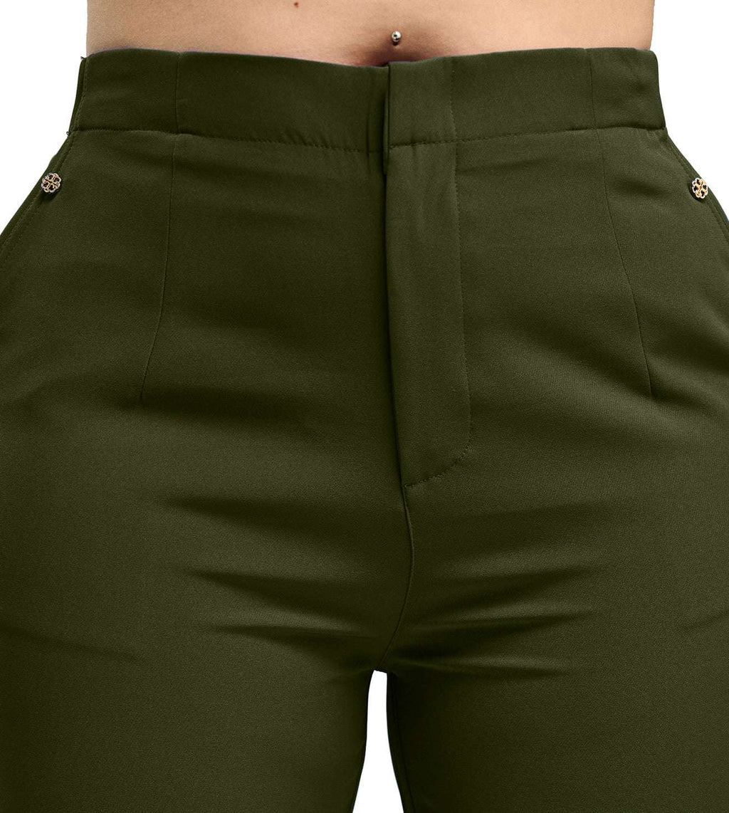 Polyester Spandex Smart Trousers - Marvel
