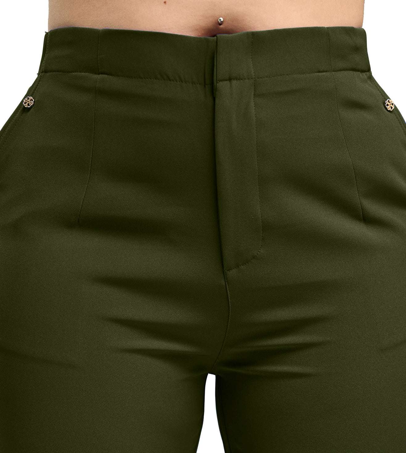 Polyester Spandex Smart Trousers - Marvel