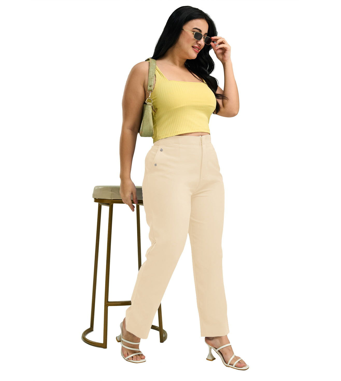 Polyester Spandex Smart Trousers - Marvel