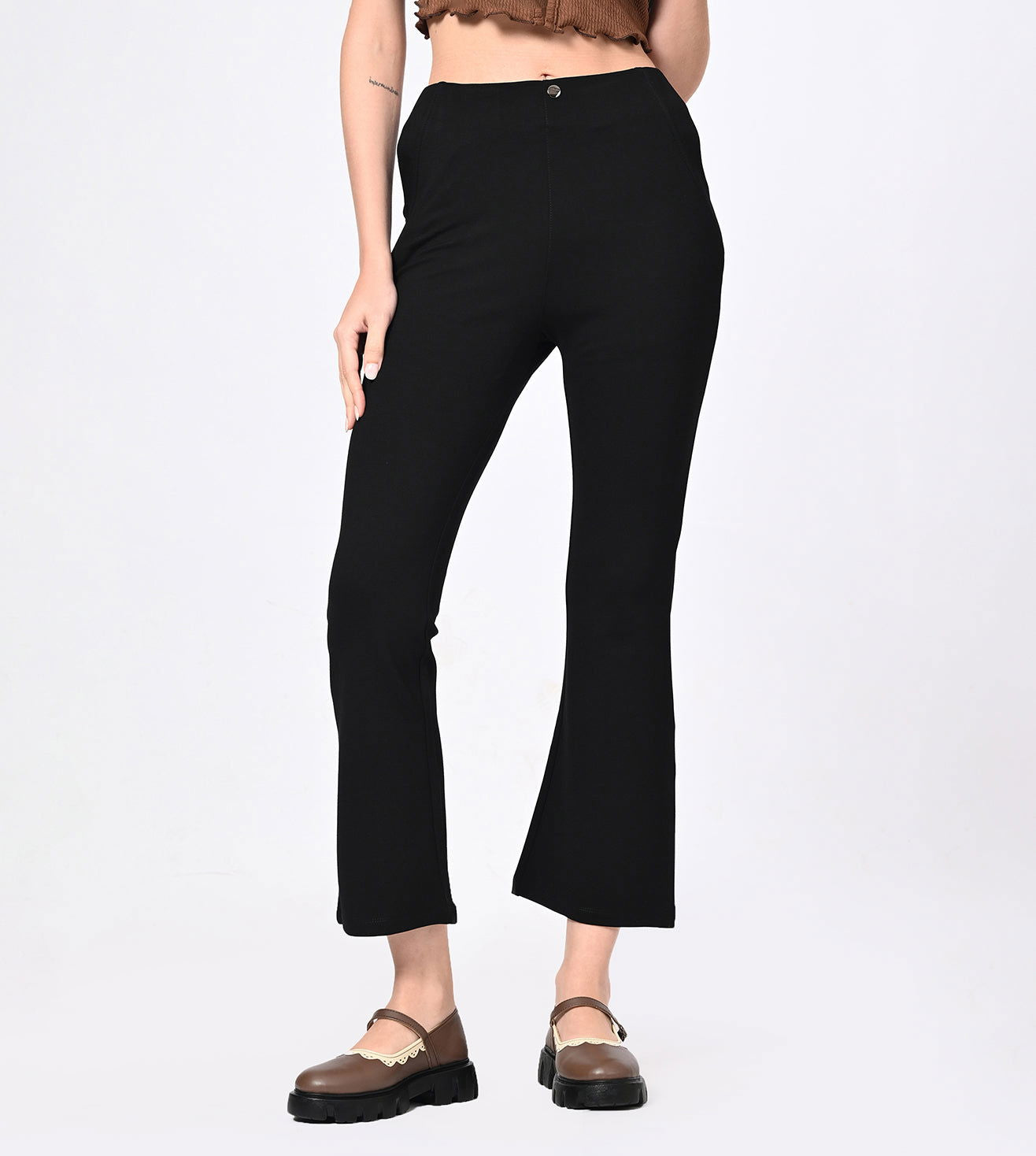 Ponty Roma Bell Bottom High Waisted Pants - Marvel