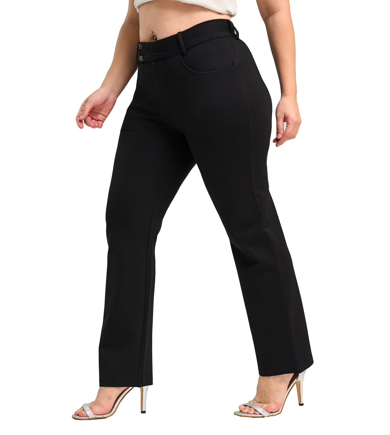 Ponty Roma Straight Fit Comfort Pants - Marvel