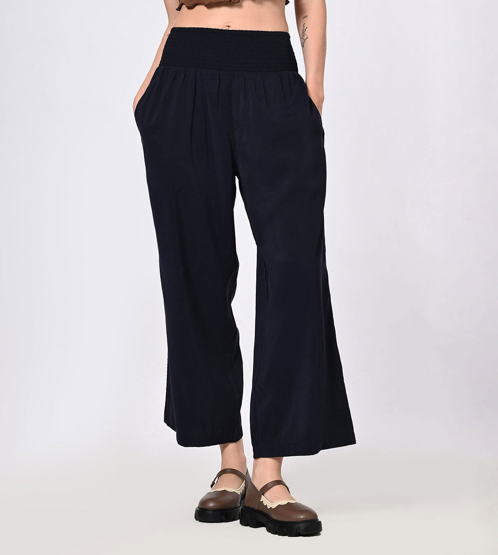 Rayon High Waisted Bell Bottom Trousers - Marvel