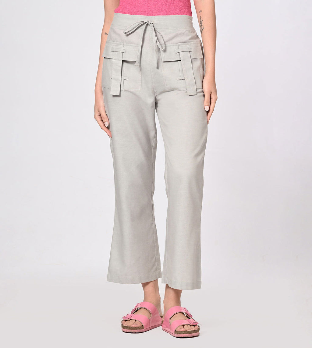 Rayon High Waisted Casual Pants - Marvel