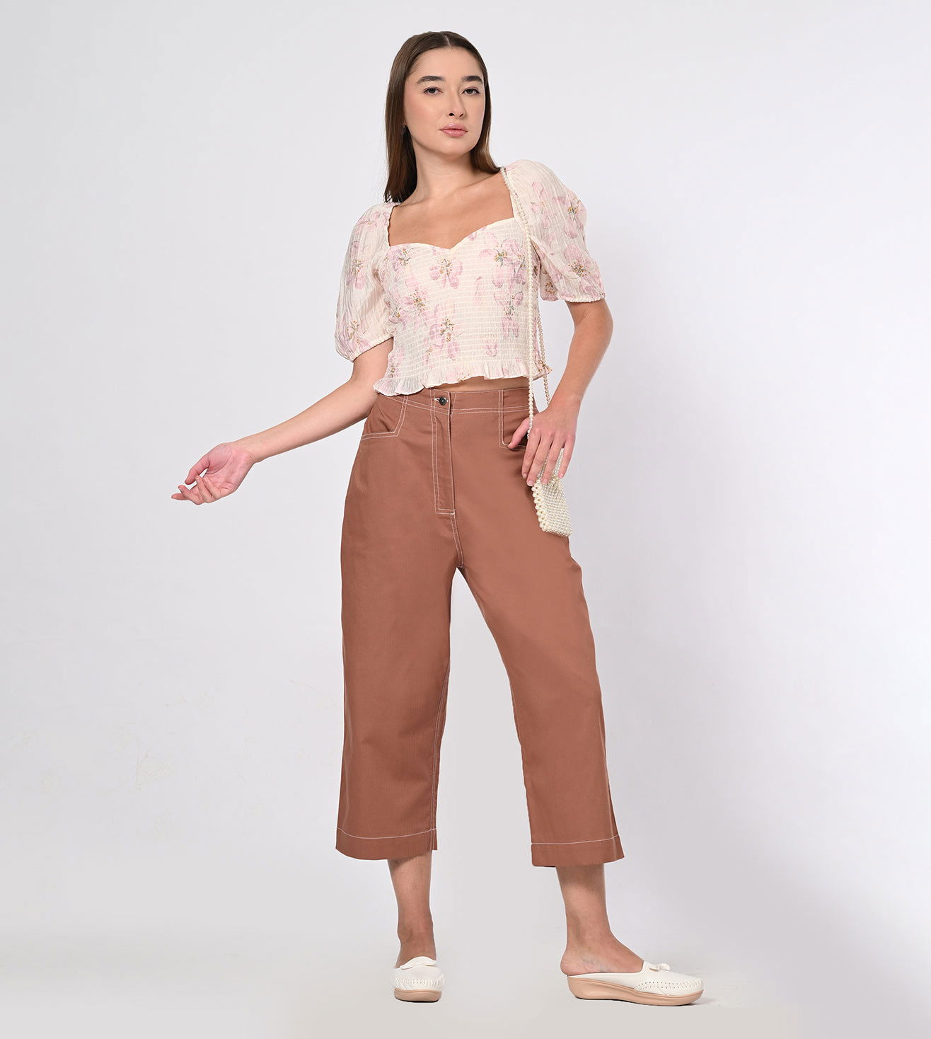 Rayon Wide Leg Culottes - Marvel